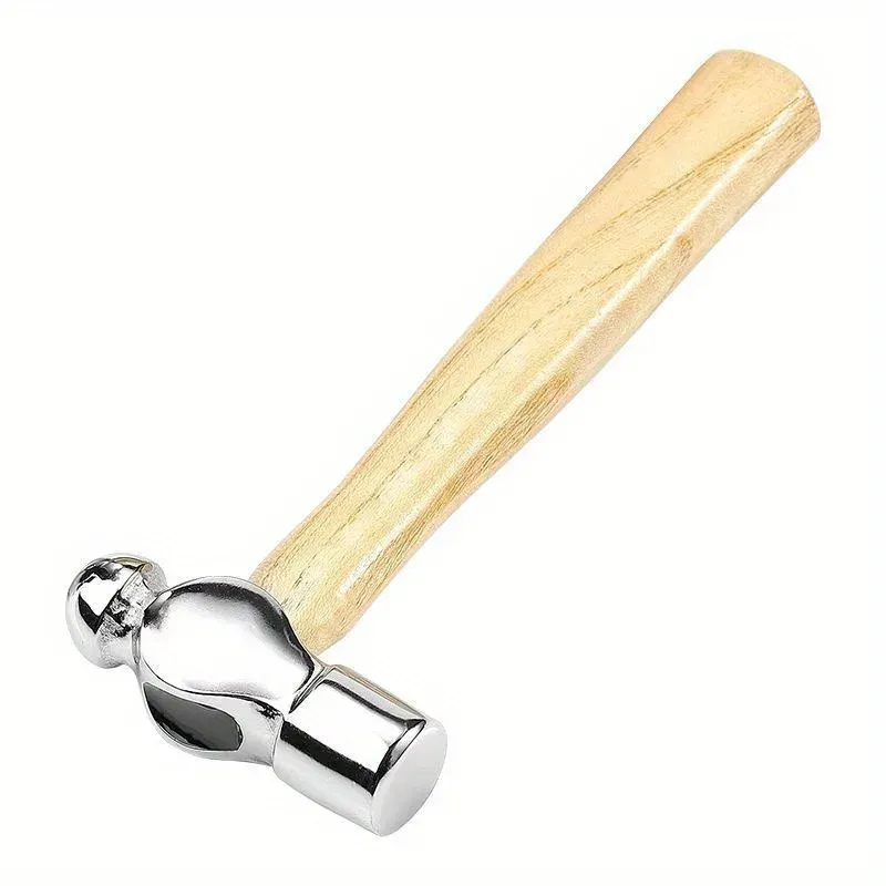 1pc Holzgriff Runde Hammer Flucht Werkzeug Hand Hammer Multi Funktion Mini Hammer