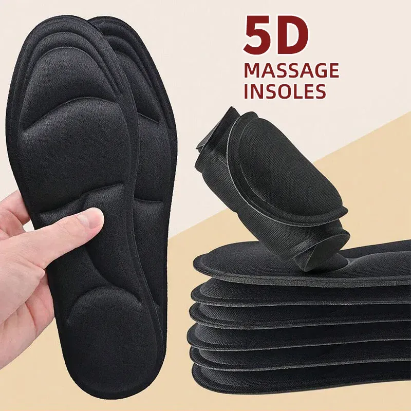 1/2/4/16Pairs 5D Massage Memory Foam Einlegesohlen Für Schuhe Sohle Atmungsaktive Kissen Sport Lauf Einlegesohlen für Füße Orthopädische Einlegesohlen