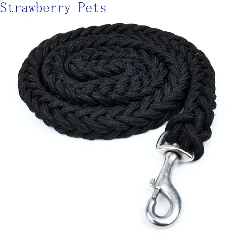 130 cm L/XL Superstarke grobe Nylon-Hundeleine, armeegrünes Canvas, zweireihiges verstellbares Hundehalsband für mittelgroße und große Hunde