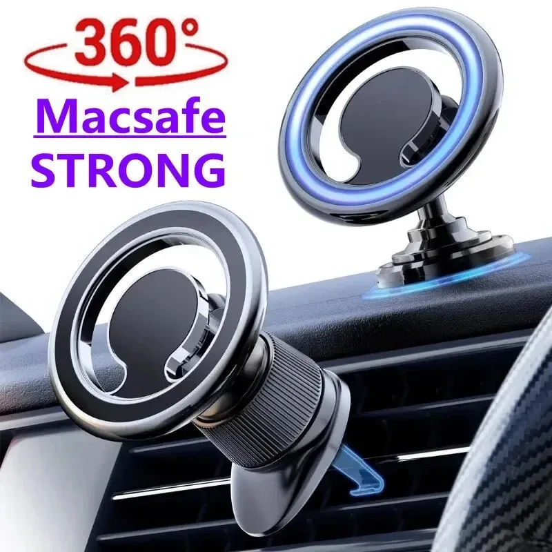 Magnetischer Autotelefonhalter, Ständer, Magnet, Autohalterung, unterstützt GPS-Mobilhalterung im Auto für Macsafe iPhone 15 14 13 12 Samsung Xiaomi