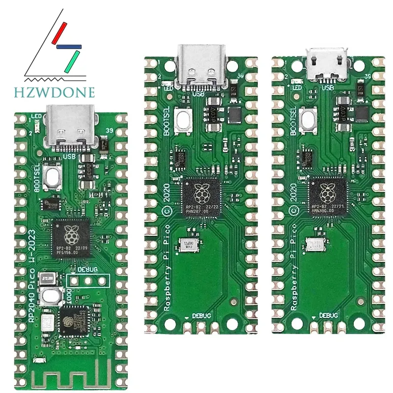 Raspberry Pi Pico Board RP2040 PICO W Dual-Core 264 KB ARM Low-Power-Mikrocomputer Hochleistungs-Cortex-M0+-Prozessor