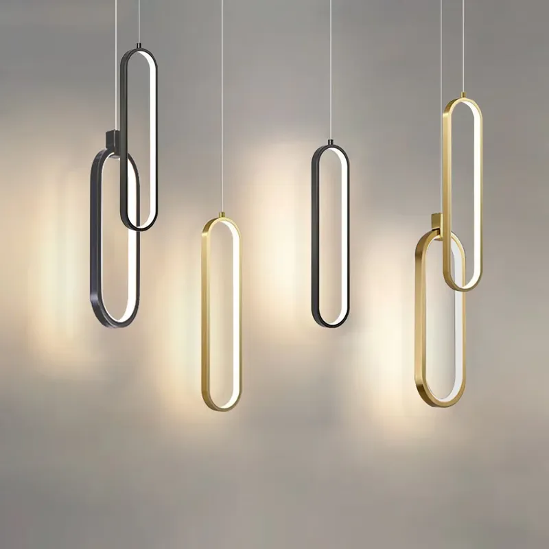 Minimalistische Pendelleuchte für Hotel-Bar-Dekoration, nordische Aluminium-Pendelleuchte für Kücheninsel, Bar, Kronleuchter, Café