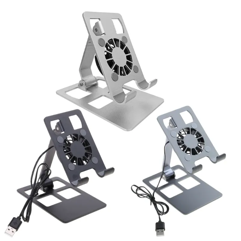 Handy Stehen Tragbare Lüfter Wärmeableitung Für Handy Tablet Halter Cooling Stand Unterstützung H8WD