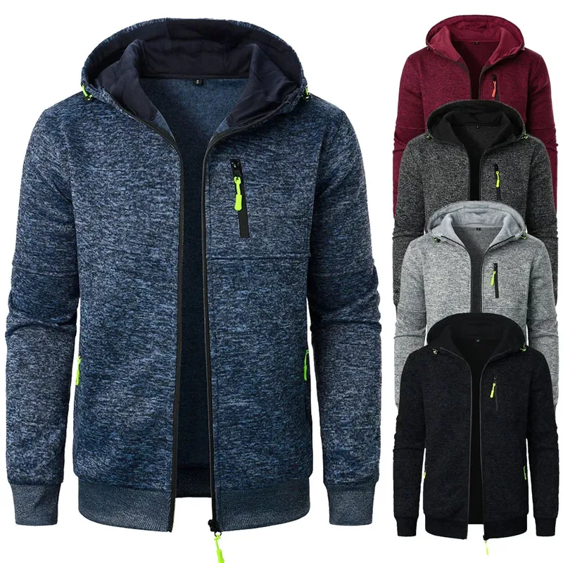 Neue Herren Sport Fitness Casual Sweatshirt Strickjacke Kapuzenjacken Strickjacke Kapuzenpullover Baseballjacke