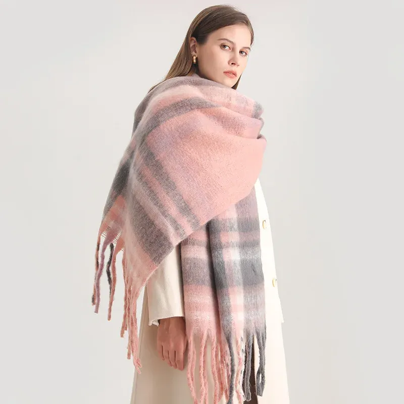 Koreanische Winter Imitation Kaschmir Schal Student Hals Dicke Warme Schal Männer Frauen Beliebte Quaste Schals Bufanda Decke Verdickung - 9.87 EUR