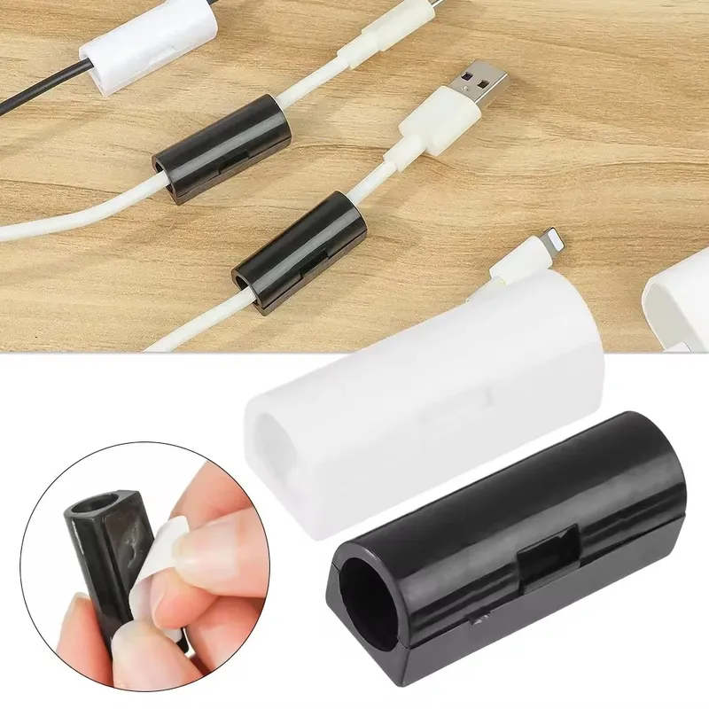 5/20 stücke Kabel Organizer Clip Snap Drop Draht halter Kabel Management selbst klebende Kabel feste Klemme Büro Verkabelung Zubehör
