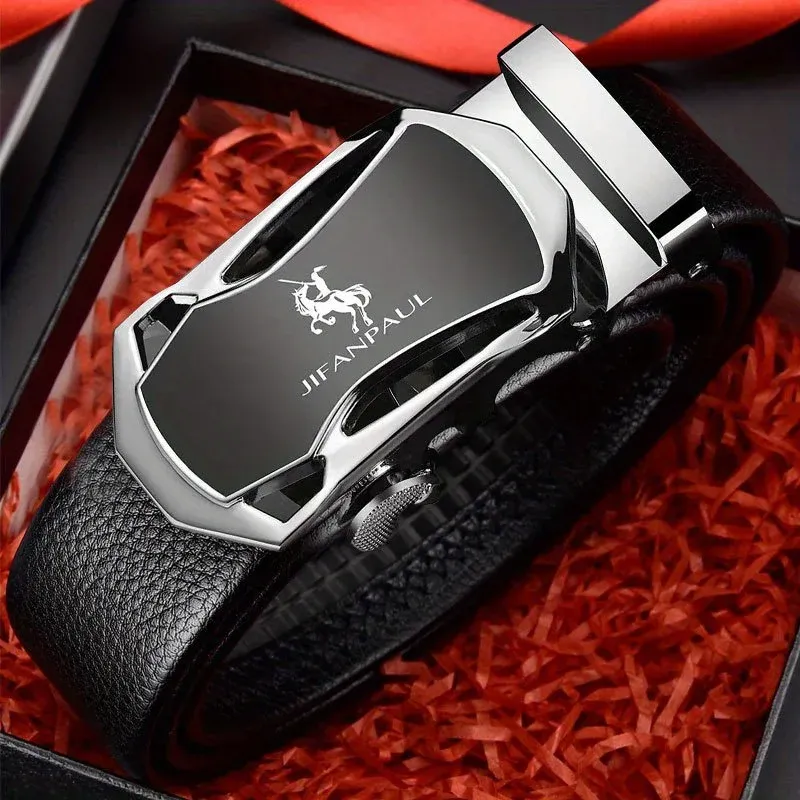JIFANAUL männer Berühmte Marke Gürtel Hohe Qualität Leder Luxus Gürtel Metall Automatische Schnalle Gürtel Business Freizeit Mode Gürtel