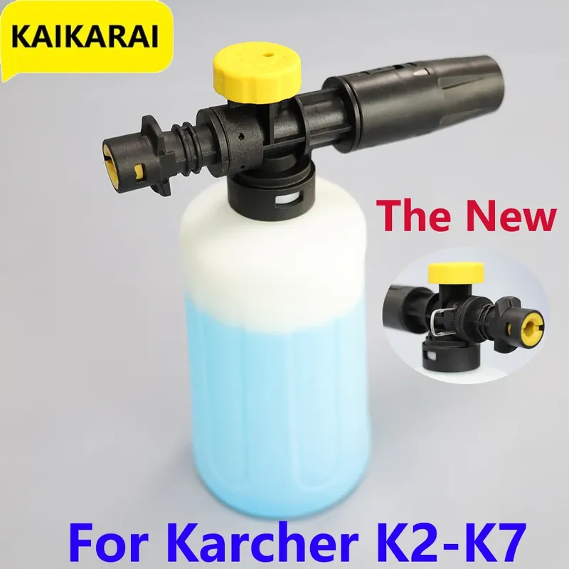 Schaumkanone für Karcher K2 K3 K4 K5 K6 K7 Einstellbare Schneekanone Schaumlanze Kit Hochdruckreiniger Düse Autowaschpistole