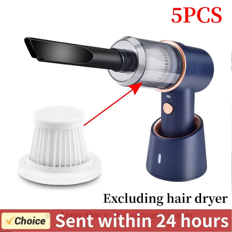 5 stücke auto staubsauger filter einfache installation und entfernung hepa auto vakuum filter tragbare hands taub sauger zubehör