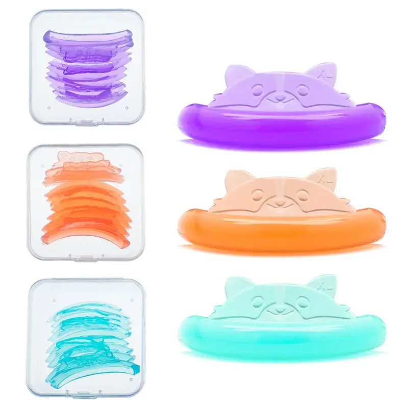 5 Paar Wimpernlifting-Set, Silikon-Laminierungspad, wiederverwendbare Wimperndauerstangen, 3D-Wimpernverlängerung, Lockenwickler, Make-up-Zubehör