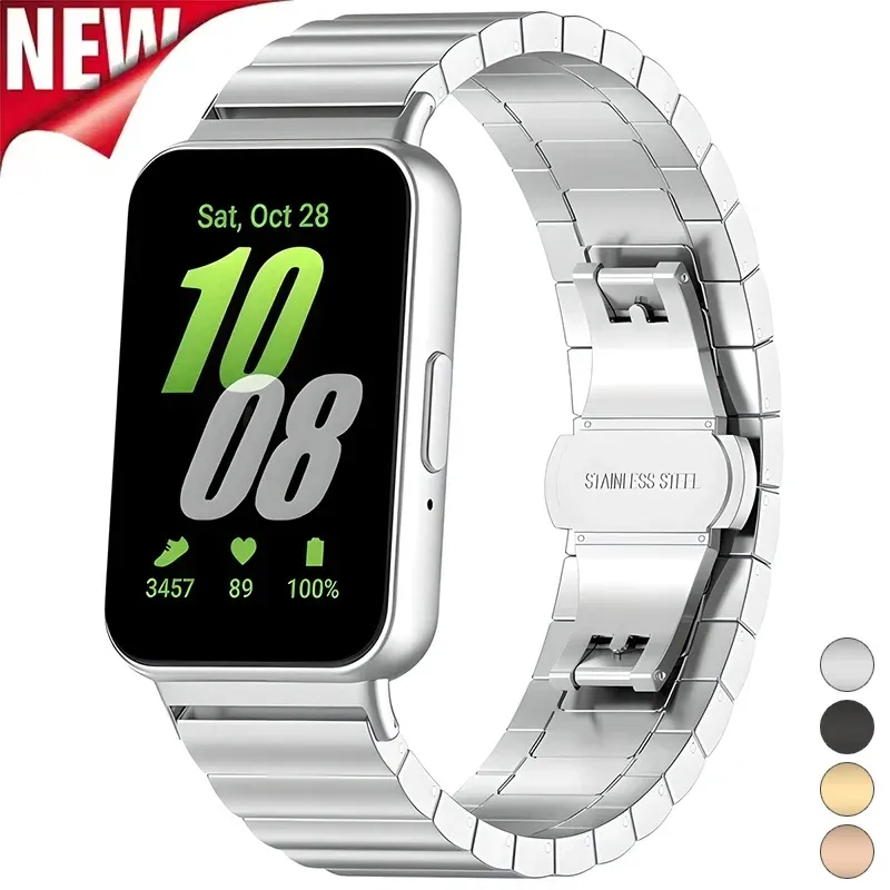 Edelstahl armband für Samsung Galaxy Fit 3 Metallband Ersatz armband für Galaxy Watch Fit3 Armband Armband Zubehör