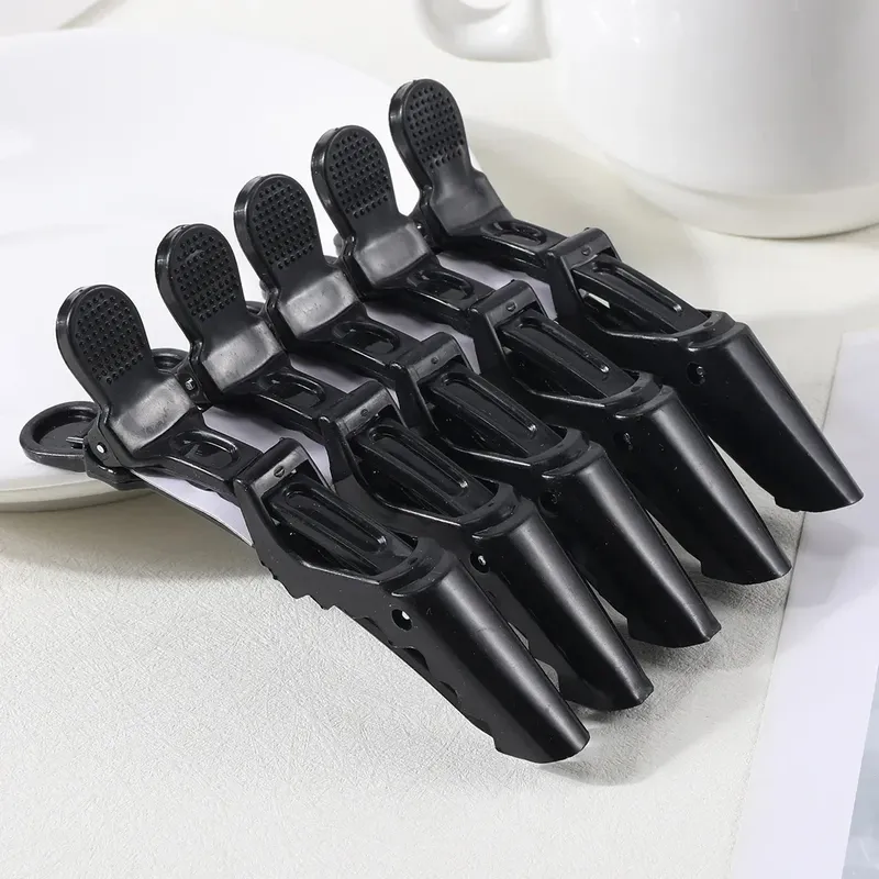 5PCS Alligator Haar Clip Friseur Klemmen Kunststoff Haar Klaue Haarnadeln Barber Clips für Salon Styling Werkzeuge Haar Zubehör