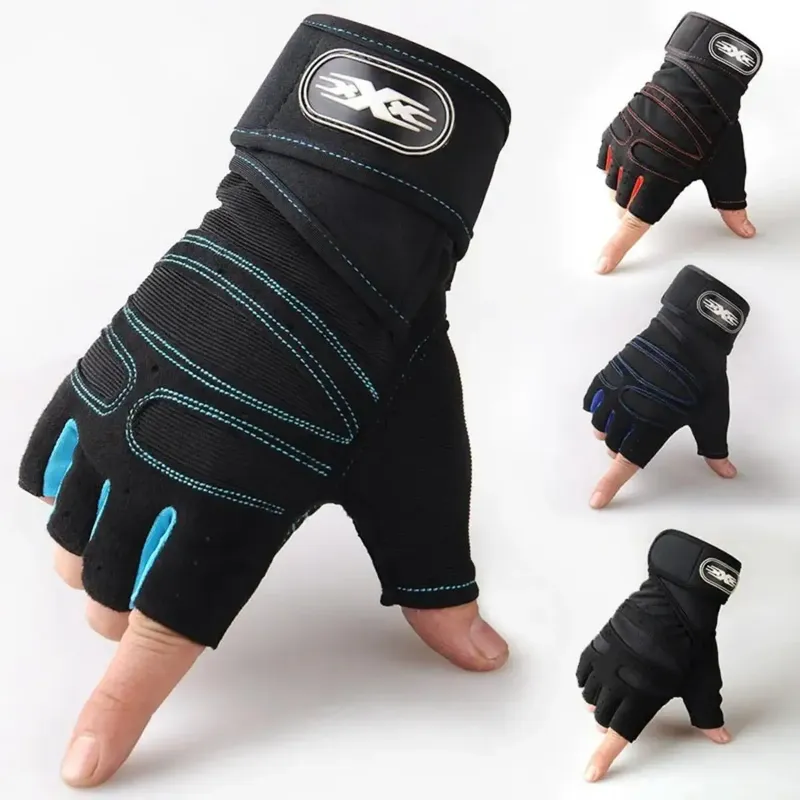 Gym Handschuhe für Männer Frauen Fitness Gewichtheben Armband Handschuhe Bodybuilding Training Sport Übung Radfahren Handschuh Stoßfest