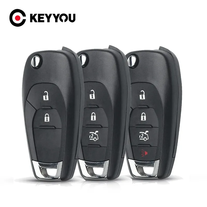 Keyyou 2 Tasten Flip Folding Remote Auto Schlüssel Shell Fall für Chevrolet Cruze xl7 xl8 Wegbereiter Onix Tracker Colorado Rs