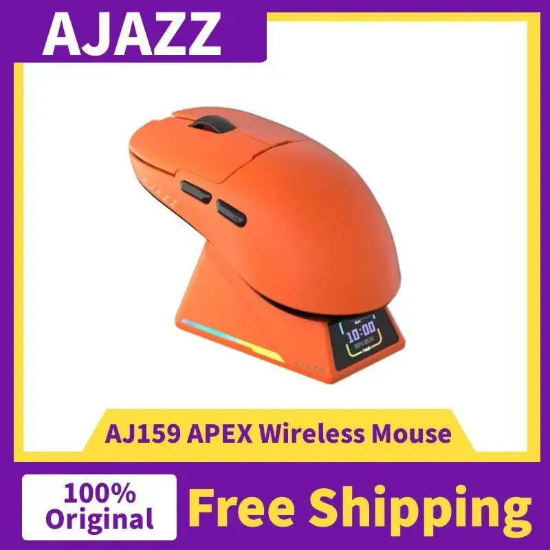 AJAZZ AJ159 APEX AJ159PRO Kabellose Gaming-Maus PAW3950/33950 26/30KDPI RGB Magnetische LadestationAJ159 AJ159P Kabelgebundene Maus