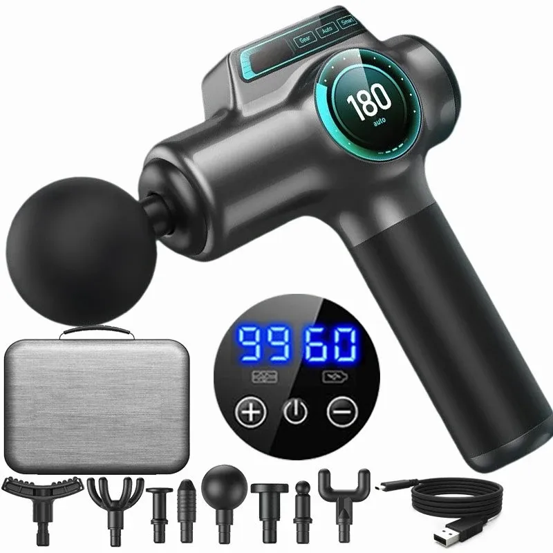 99-Gang Professionelle Muskelmassagepistole Massagegerät Massagegerät für Nacken- und Rückenmassageinstrument Dropshipping Fitnessgeräte