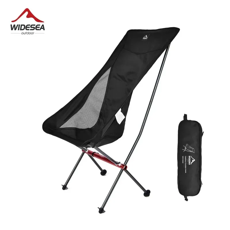 Wideea camping angeln klappstuhl tourist strand chaiselongue stuhl zum entspannenden faltbare freizeit reise möbel picknick
