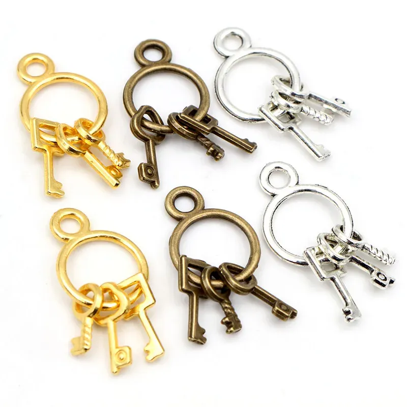 24 x 13 mm, 10 Stück, antik versilbert, Bronze, vergoldet, Schlüsselanhänger, handgefertigte Charms-Anhänger: DIY für Armband-Halskette