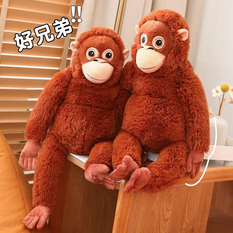 Heißer Cartoon-Gorilla Plüschtier Schimpansen Affe Weiche Stoffpuppe Rucksack Auto Tasche Raumdekoration Fangeschenk