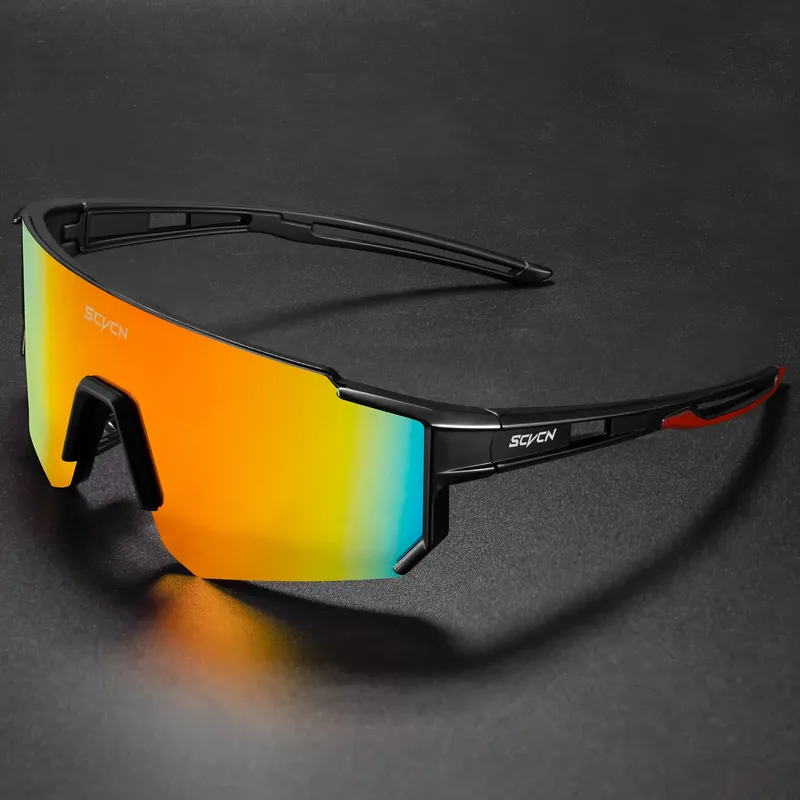 SCVCN Radfahren Gläser Outdoor Sport Sonnenbrille Männer MTB Radfahren Sonnenbrille Frauen Rennrad Brille UV400 Fahrrad Brillen