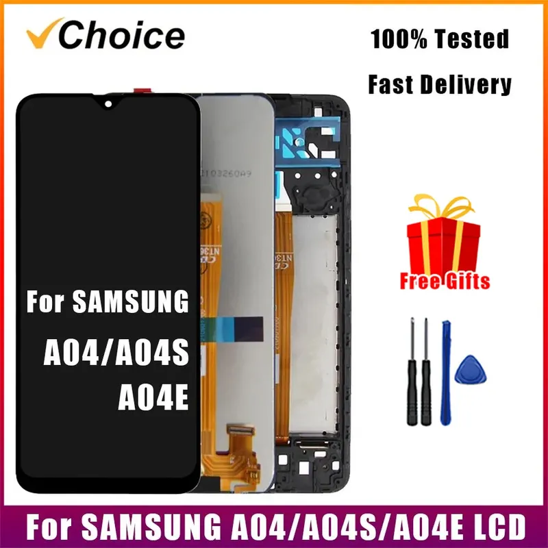 Getestet LCD Display für Samsung A04s A04 A04E LCD Display Touchscreen Digitizer pantalla Für SM A047 A045 A042 LCD Ersatz