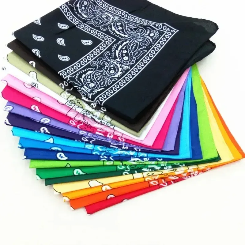 Unisex Männer Frauen Bandana Haarband Cowboy Herren Biker Sport Kopfbedeckung Handgelenk Haarwickel Einseitiger Kopfwickel Schal Paisley