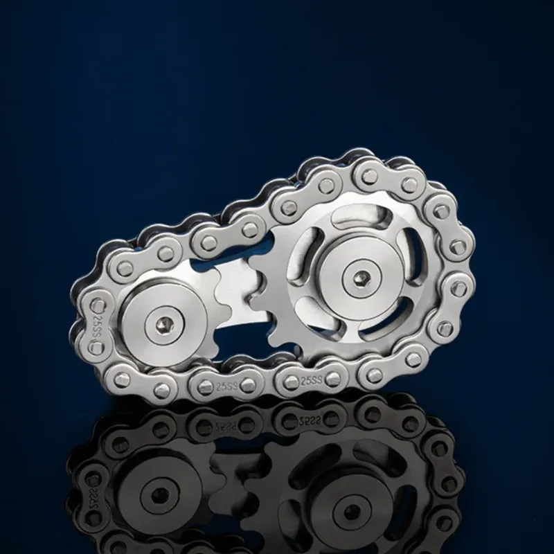 Metall Hand Spinner Kette Getriebe Metall Fidget Spinner Erwachsene EDC Fidget Spielzeug Fokus ADHS Werkzeug Büro Stress Relief Spielzeug