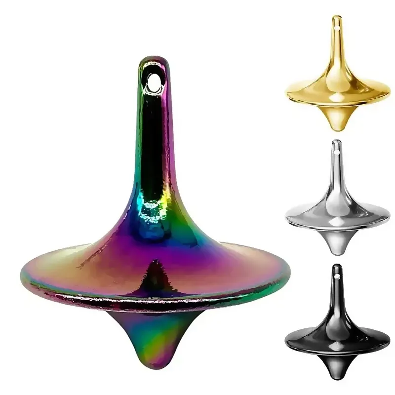 Heißer Film Totem Metall Gyro Silbrig Hand Kreisel Fingerspitzen Kleine Zyklon Gyroskop Anti Stress Zappeln Spielzeug für Erwachsene Geschenke