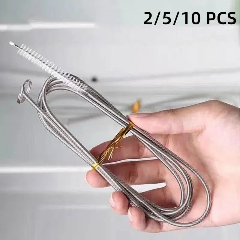 Kühlschrank Abfluss Dredge Reinigung Set Lange Flexible Kühlschrank Peeling Pinsel Wasser Bagger Werkzeug Wasser Rohr Reinigung Spule Pinsel