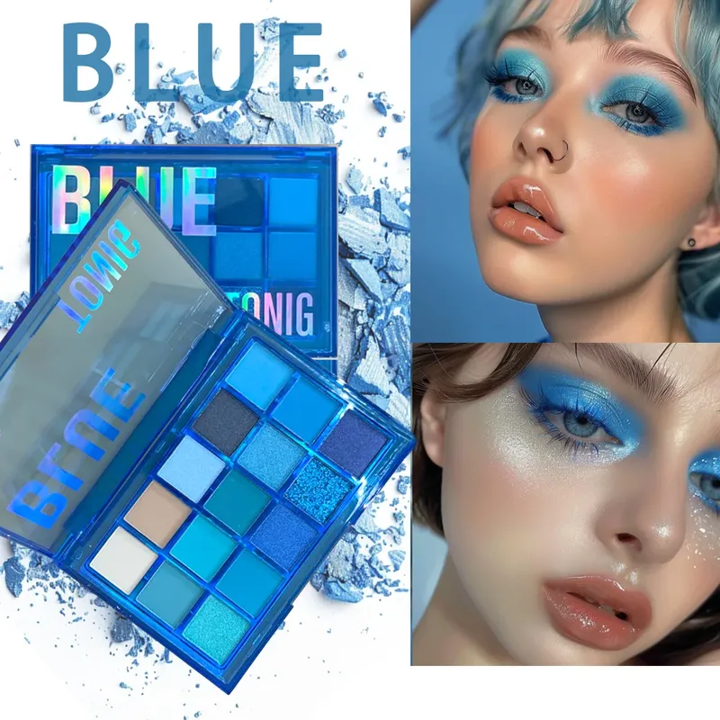 15-Farbtöne-Lidschatten-Make-up-Palette, schimmernd, matt, metallisch, hochpigmentiert, neutral, kräftig, wasserfest, Augen-Lidschatten-Make-up-Set