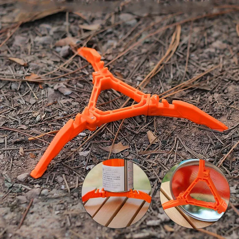 ​ ​ ​ ​ ​ ​ Tragbarer Gaskanisterständer ​ ​   Universal Stativ Klapp Rahmen Outdoor Camping Gas Tank Herd Basis Halter Camping Liefert