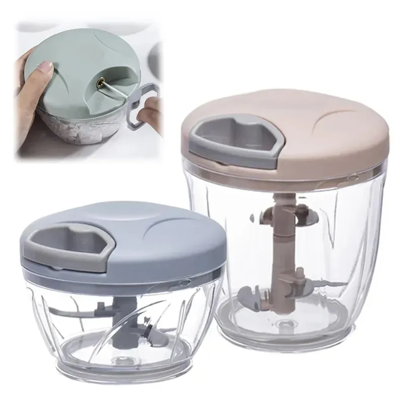 500/900ML Knoblauch Chopper Manuelle Drehen Gemüse Cutter Chopper Slicer Obst Knoblauch Brecher Küche Gadget Mixer Fleischwolf