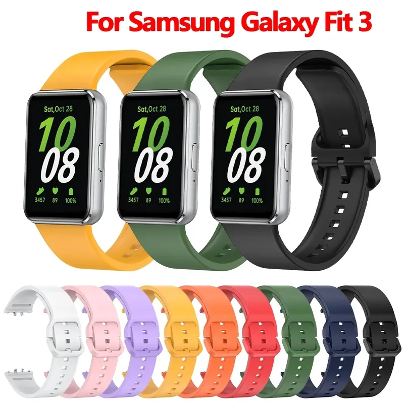 Silikonarmband für Samsung Galaxy Fit 3 Uhrenarmband Ersatz-Sportuhrenarmband für Samsung Galaxy Fit 3 Bandzubehör