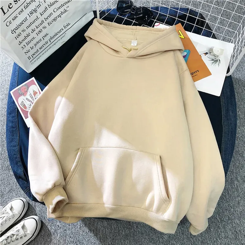 Herbst Winter Fleece Hoodies Mode Lässig Sweatshirts Männer Frauen Harajuku Warme Übergroßen Pullover 11 Farben Hip Hop Streetwear