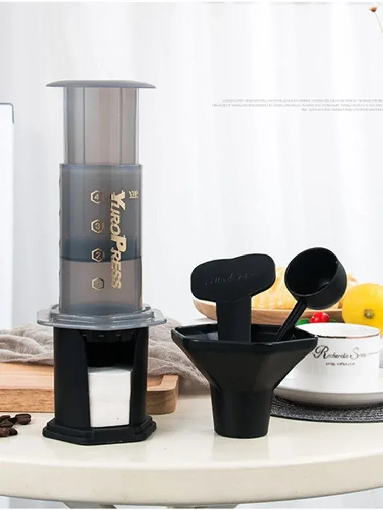 Tragbare Yuropress French Press Barista Espresso Kaffeemaschine Maschine Filter wiederverwendbare Tropfer Zubehör