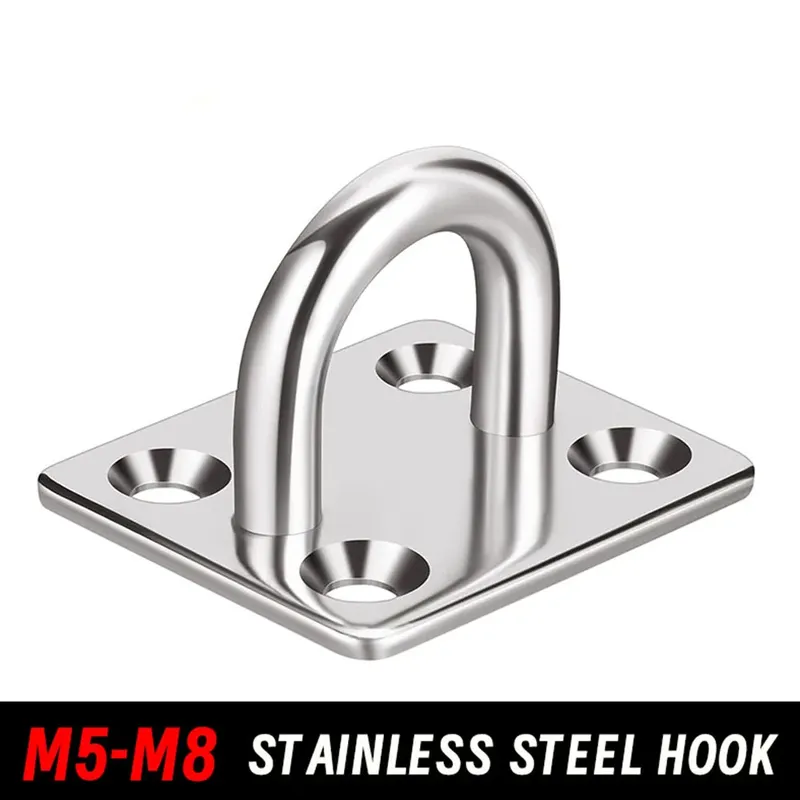 1-10 Stück Wand montage Haken Pad Augen platten Marine Hardware multifunktion ale Wand halterung Haken für Übung Widerstands bänder schwingen