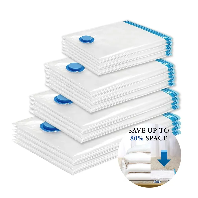 5er-Pack Vakuum-Aufbewahrungsbeutel, platzsparende Beutel, Kompression für Bettdecken und Decken, Versiegelung, Kleidung, Reiseverpackung, Organizer