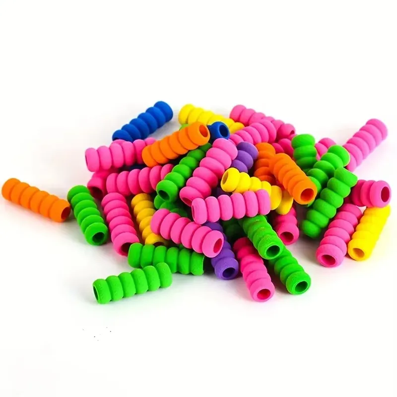 5 stücke Zufällige Farbe Diamant Malerei Werkzeug Weiche Schaum Halter Halten Stift Korrektur Bleistift Griffe Diamant Mosaik Greifer Bleistift Kissen