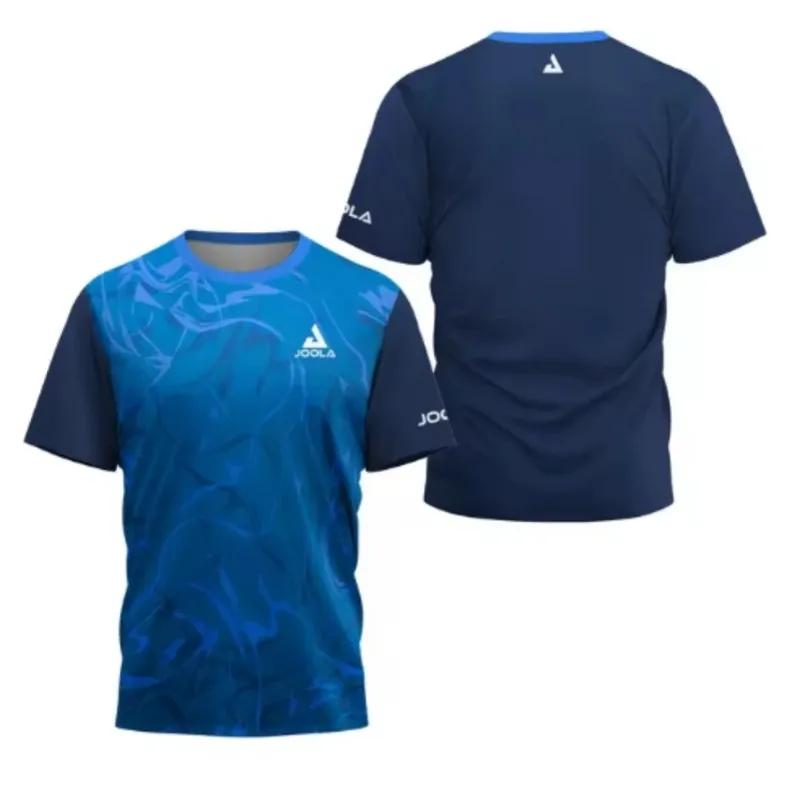 2024 neue männer T-shirt Sommer Mode Tischtennis Blume Gedruckt kurzarm Badminton Tennis Schnell trocknend Kurzarm Männer