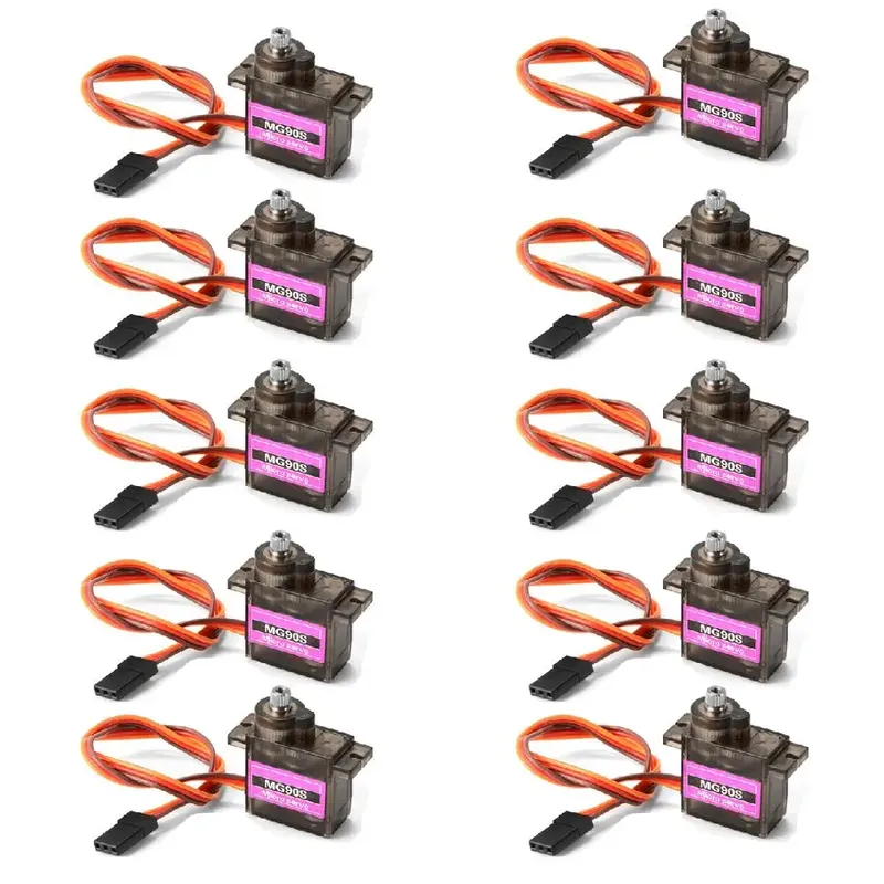 MG90S Servo 1/4/10 Stück Metallgetriebe Digital 9g Servo für RC Hubschrauber Flugzeug Boot Auto RC Roboter