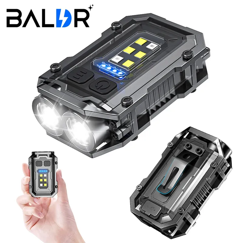 Baldr g111 super helle Taschenlampe LED multifunktion ale Linterna Magnet Cob Edc Mini Schlüssel bund Taschenlampe wiederauf ladbar