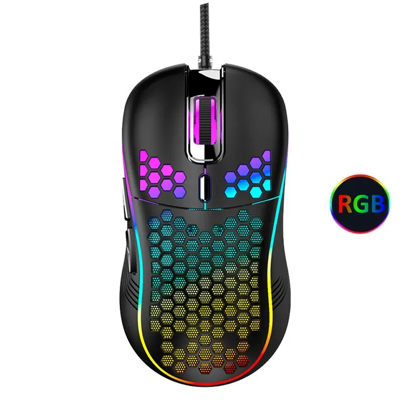USB Wired Gaming Maus Mechanische Mäuse USB Leuchtende Licht Maus 7200DPI Einstellbare Optische Gamer Mäuse für PC Computer spiel