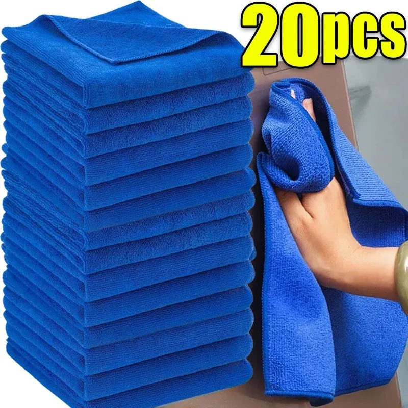 1-20Pcs Mikrofaser Handtücher Auto Waschen Trocknen Tuch Handtuch Haushalt Reinigung Tücher Auto Detaillierung Polieren Tuch Hause Saubere werkzeuge - 2.34 EUR