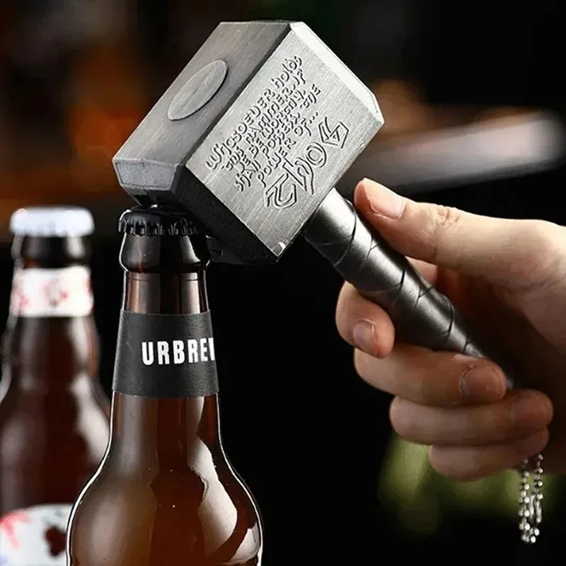 Kreativer Flaschenöffner für Bar, Geschenk, Schlüsselanhänger, Flaschenöffner, Hammer, Bierflaschenöffner, Getränkschlüssel für Zuhause und den täglichen Gebrauch
