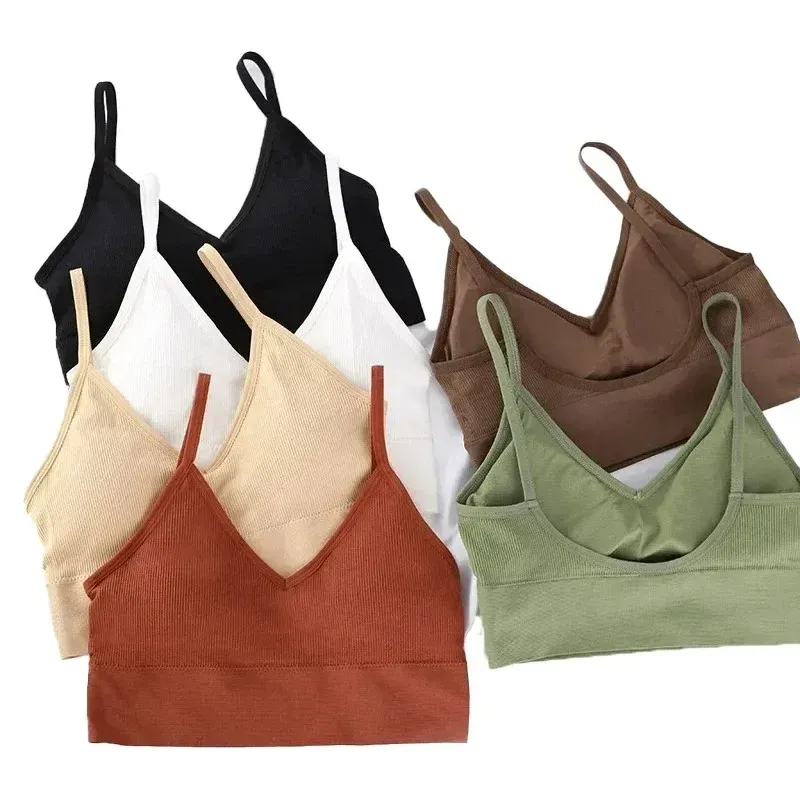Nahtlose Frauen Push-Up Bh Schöne Zurück Bhs Fitness Tops Büstenhalter Bralette Weibliche Rohr Top Unterwäsche Bustier Mit Brust Pad