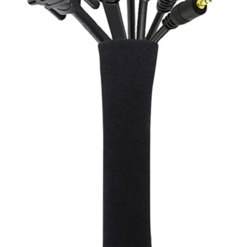 Kabel-Concealer-Management-Hülle, Draht-Organizer für TV-Computer, Neopren-Kabelabdeckung, Kabelversteck-Schutz, Reißverschluss-Design, 50 cm
