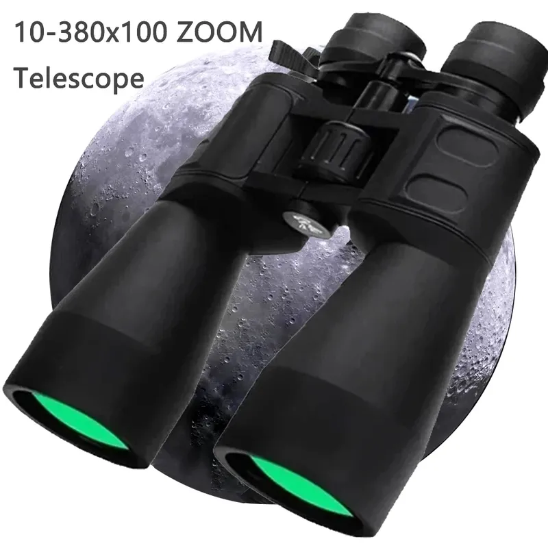 10-380x100 Leistungsstarkes Fernglas Langstreckenteleskop Zoom HD BAK4 Professionelles Monokular mit hoher Vergrößerung für den Jagdtourismus