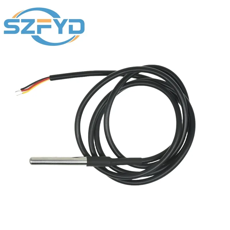 1PCS DS18B20 Wasserdichte Gewinde Temperatur Sonde Temperatur Sensor Edelstahl Paket 1/2/3/5/10Meter für Arduino