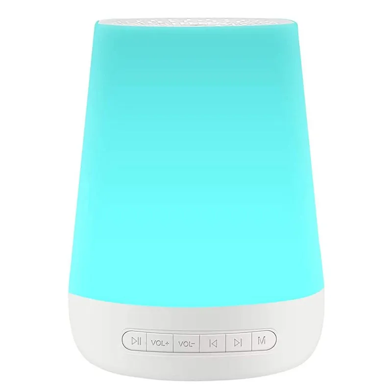 Mbz085 weißes Rauschen Maschine Baby Schlaf Sound Maschine bunte Nachtlichter 28 beruhigende Geräusche mit 3,5mm Kopfhörer anschluss - 27.04 EUR
