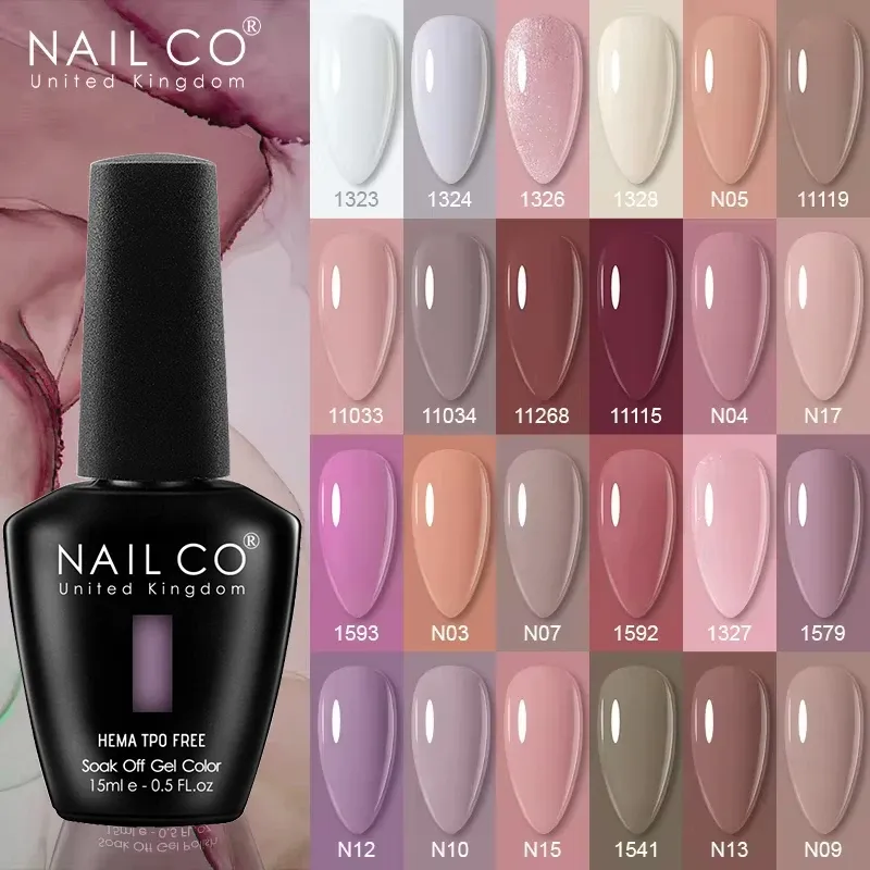 NAILCO 131 Farben TPO FREE HEMA Vernis Semi Permanent UV Lack Gel Nagellack Nägel Kunst Gel Maniküre TOP BASE Lack Hybrid